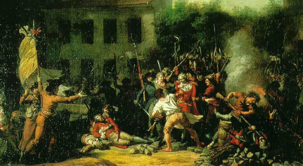 La Toma de la Bastilla se produjo en París el martes 14 de julio de 1789