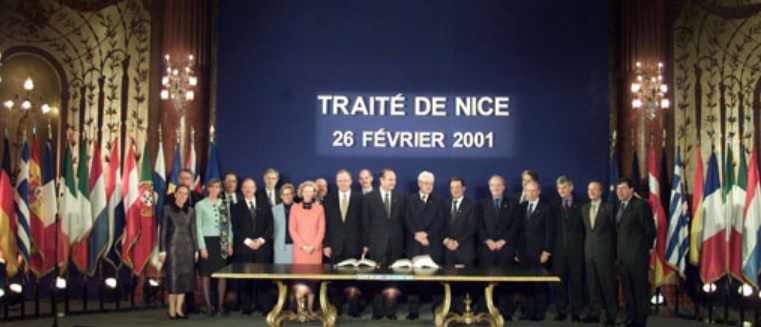 Un 26 de febrero de 2001 se firma el Tratado de Niza