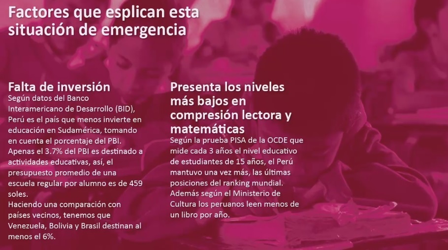 La educación en el Perú, una emergencia nacional